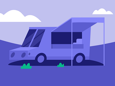 Food Truck Illustration custom illustration delivery app delivery truck food delivery app food ordering app food truck