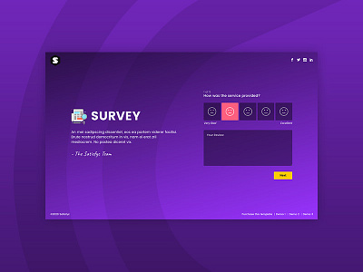 Satisfyc - Satisfaction Survey Form Wizard comments floating labels floating placeholder form email form wizard opinion quotation reviews satisfaction survey themeforest web design wizard form