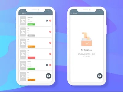 Receipt Management Mobile App app design colors design material design mobile app receipt management ui