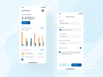 Account Info account app bank dashboard design mobile sketch ui ux wallet