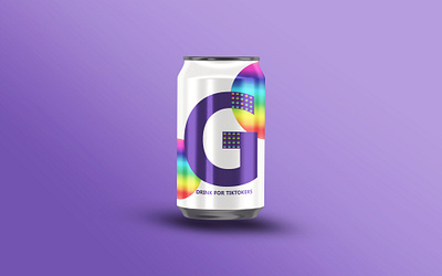 Dribbble Weekly Warm-Up #19 beverage beverages branding cola packaging color colorful colors digital art dribbbleweeklywarmup graphic graphicdesign illustrator logo mockup shapes soda soda can tiktok warm up weekly