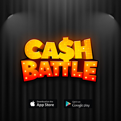 Cash Battle 3d title board game boardgame boardgames game game branding game logo title design