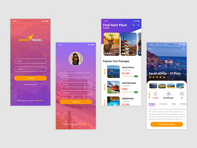 Travel App design concept mobile app mobile app design mobile application design travel app ui ux design ui concept ux design ux ui design