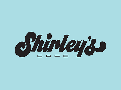 Shirley's Cafe Logo 60s brand identity branding cafe logo goodtype hand lettering handlettering jack gudgin jacktype lettering lettering design logo inspiration logodesign logodesigner logotype logotypes typespire typoespot