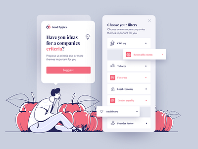 good apples - filters app mobile product design ui ux