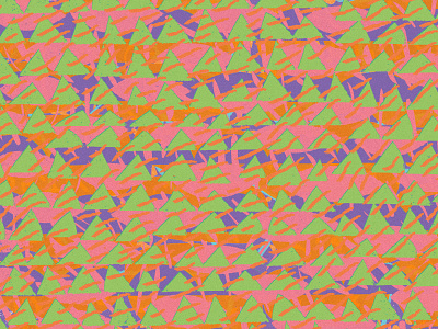 Owen Bullett: Process branding colour layers pattern pattern making process rad vibrant