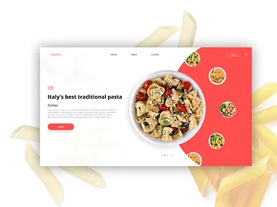 Pasta app art design figma ui ux web website