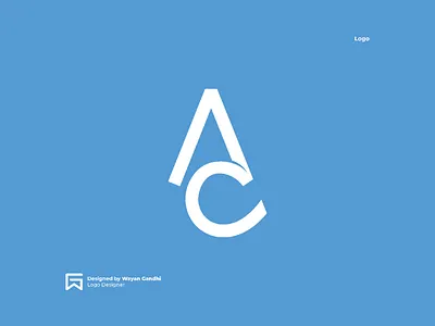 A+C Monogran ac ac logo blue clever logo graphic design logo logo design logo mark logogram logomark logotype simple simple logo wayan gandhi wgndhi