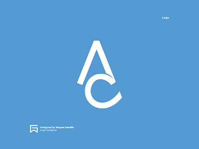 A+C Monogran ac ac logo blue clever logo graphic design logo logo design logo mark logogram logomark logotype simple simple logo wayan gandhi wgndhi