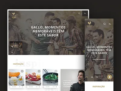"Gallo - Olive oil" site proposal digital digital art gallo graphic interface oliveoil site ui usability ux webdesign