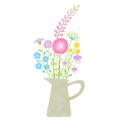 Flowers colorful flower flowers illustration nature plants spring summer