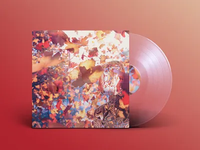 Album Cover - Autumn abstract album art art autumn cinema 4d cover design design digital glass illustration leaves mockup motion graphics photoshop print product design record render vinyl