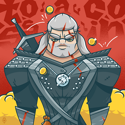 Toss a Coin to your Witcher 🗡💰 character design geralt illustration procreate tv series