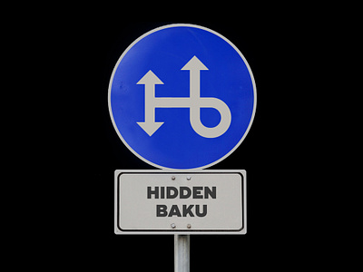 Hidden Baku of the road brand branding creative creativelogo icon logo logotype road symbol typography