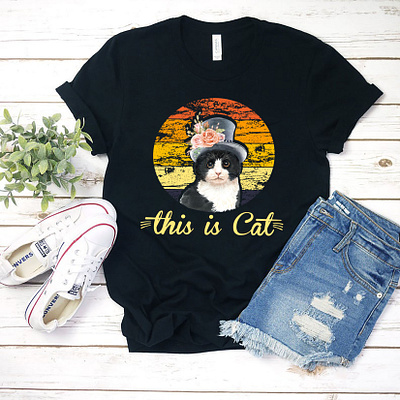 🐱This Is Cat🐱 amazing amazon cat lady cat logo cat lover cat t shirt etsy funny cat t shirt pets teeshirt typography