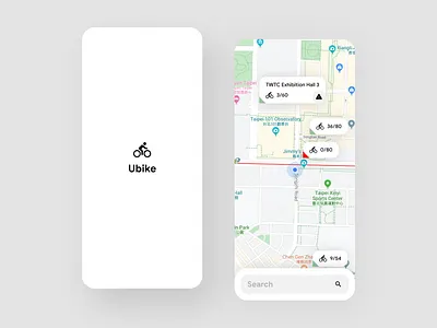 Ubike bicycle bike branding design map rental taiwan ubike ui ux youbike