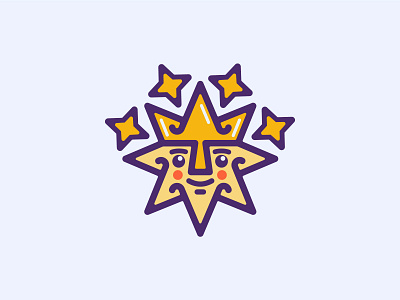 King of Stars crown king leaders logo star