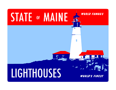 State of Maine | Lighthouse 1940s lighthouses maine