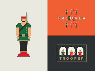 Trooper | Vintage Toys & Models branding branding project character design colors design europe figurine freelance graphicdesign nikola obradovic design ond print design retro soldier toys trooper typography vector webdesign wooden