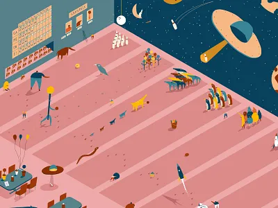 Gameone - Bowling - Version One bowling cute dalesbits fantasy bowling gameone illustration lovely sheffield space