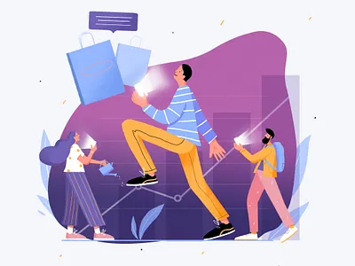 Instagram statistics artwork character design charecter design illustration instagram people ui ux