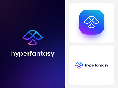 Hyperfantasy: Brand Identity 3d app brand branding creative design development fantasy graphic design hyper hyperfantasy icon identity illustration logo prototype typography ui ux vector