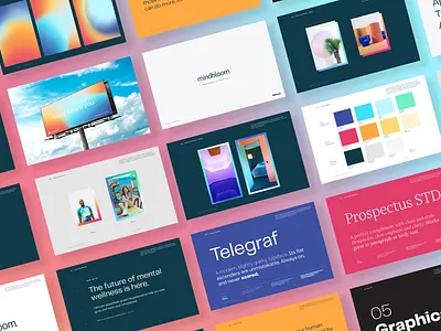 Mindbloom Brand brand book brand identity branding branding design design identity logo system design typography