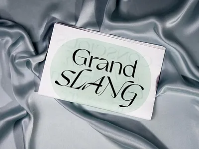 Grand Slang Typeface font fonts typedesign typography