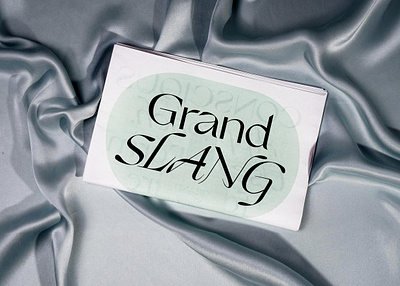 Grand Slang Typeface font fonts typedesign typography