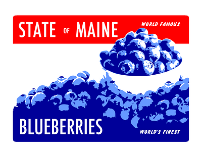 State of Maine | Blueberries 1940s blueberries maine