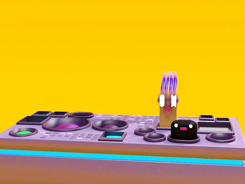 Creature DJ 3d 3d animation 3danimation 3dart animation cartoons characterdesign cool dynamic funny music style vibrant