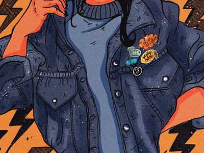 Denim art cartoon cartoon illustration design designs digital illustration digitalart illustration illustration art procreate texture