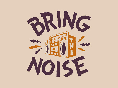 Bring The Noise branding handlettering illustration lettering merch design skitchism t shirt typogaphy typography typography art typography logo