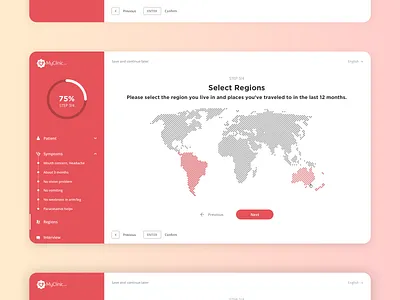 Medical App - Symptom Checker app blockchain design health health app healthcare medical symptoms telemedicine ui ux website