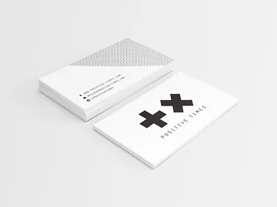 +x Business Card branding design logo typography