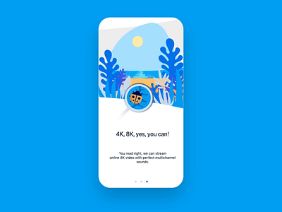 VR 360 Onboarding animation app design interaction mobile app onboarding principle ui webdesign
