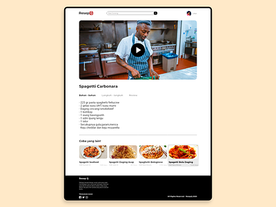 ResepQ - Landing Page 2 adobe photoshop art branding design drawing graphic design illustration photoshop ui ux website design