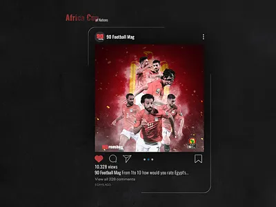 Social media post for 90 Football Mag