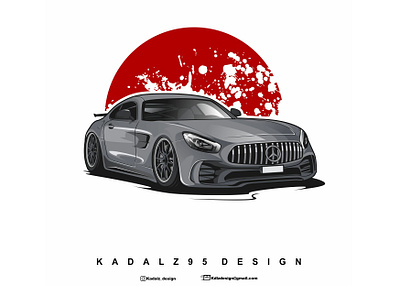 Mercendes Gtr automotive automotive design car drawtodrive graphicdesign illustration mercedes mercedes benz sport car vector vehicle design