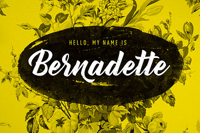 Bernadette - Free script font font font family free font free fonts freebie freebies typeface typefaces typogaphy typography