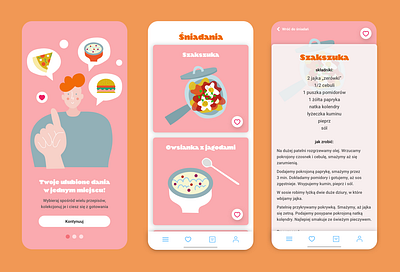 Foodie app app app design app ui food foodie illustration mobile app recipe app recipe book ui ui ux