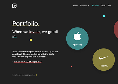 99 Design Contest: Portfolio Page - Portfolio Scroll Page branding concept concepts conceptual designer illustration ui uiux web webdesign website website concept