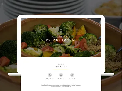 Local Cafe Website Design cafe cafe website landing page landing page ui restaurant ui uidesign uiux web design webdesign