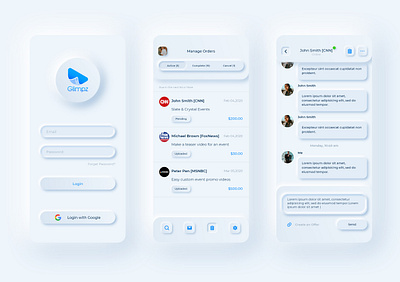 Skeuomorph UI adobexd design sketch skeuomorph soft softui ui ui design ux