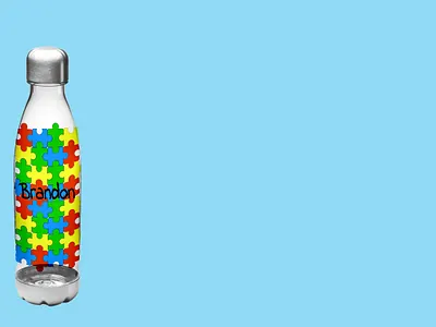 autism water bottle autism mockup packagedesign