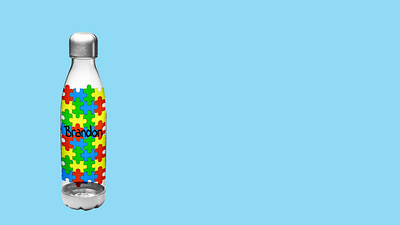 autism water bottle autism mockup packagedesign