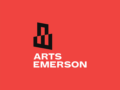 Arts Emerson Logo art art logo boston brand branding design designer dribbble emblem identity illustrator logo theatre vector wordmark