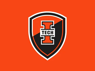 Indiana Tech Warriors - Shield athletic branding badge badges brand crest indiana shield sports tech warriors