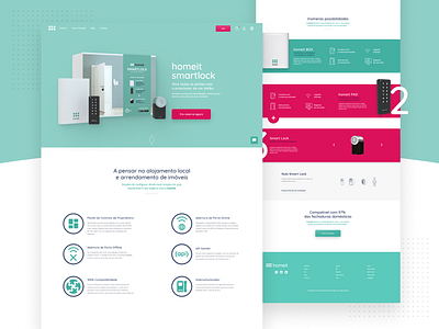 Homeit - Landing Page 3d c4d icon set landing page octanerender product design ui design webdesign website