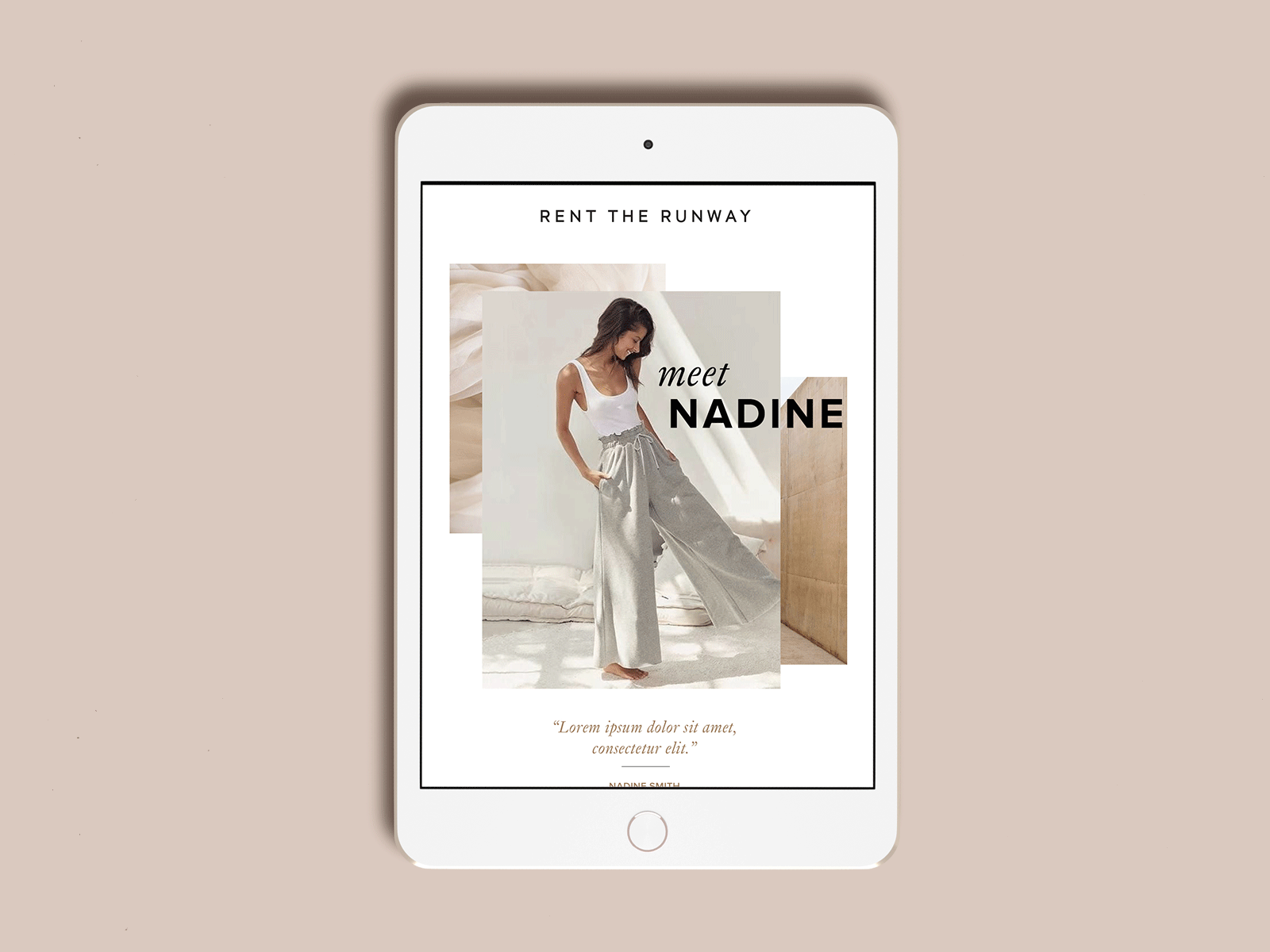 Fashion Email Concept beauty clean design email email design fashion brand gif layers layout neutral photography typography